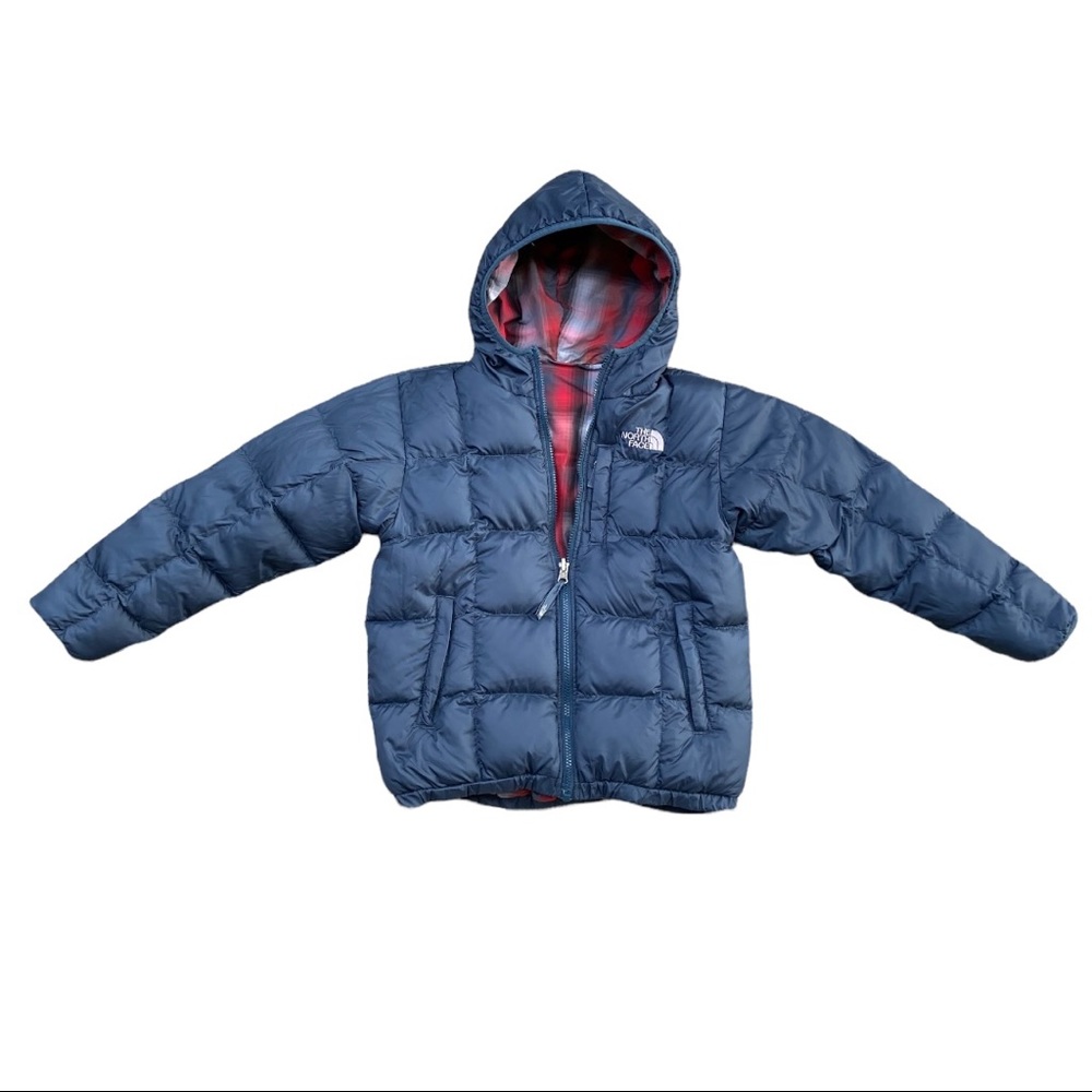 The North Face Boys 550 Down Filled Fully Reversible Jacket / MEDIUM 10/12